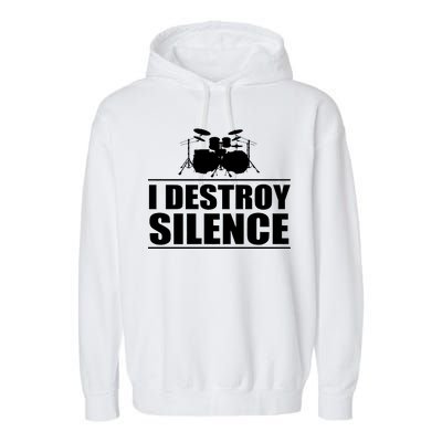 I Destroy Silence Garment-Dyed Fleece Hoodie