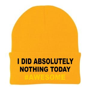 I Did Absolutely Nothing Today #Awesome Knit Cap Winter Beanie