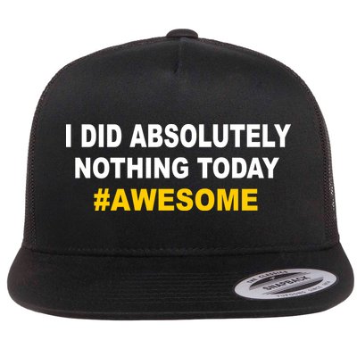 I Did Absolutely Nothing Today #Awesome Flatbill Hat