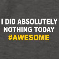 I Did Absolutely Nothing Today #Awesome Vector Backpack