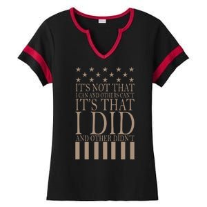 I Did They Didn't Veteran Ladies Halftime Notch Neck Tee