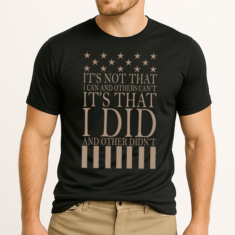 I Did They Didn't Veteran Performance Shirt