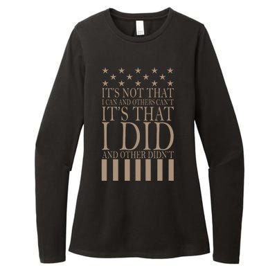 I Did They Didn't Veteran Womens CVC Long Sleeve Shirt