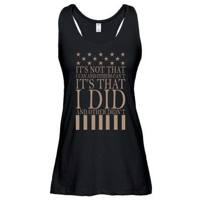 I Did They Didn't Veteran Ladies Essential Flowy Tank
