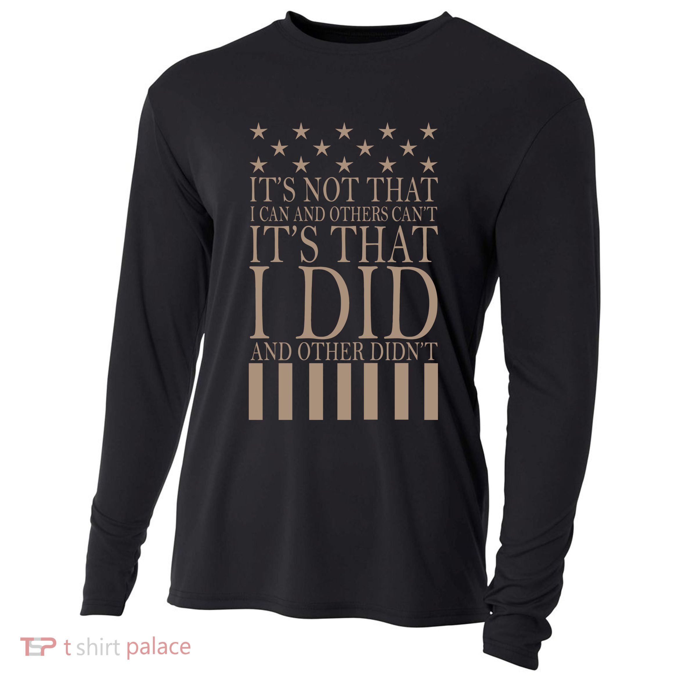 I Did They Didn't Veteran Cooling Performance Long Sleeve Crew