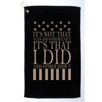 I Did They Didn't Veteran Golf Towel