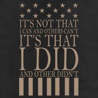 I Did They Didn't Veteran Golf Towel