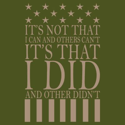 I Did They Didn't Veteran T-Shirt