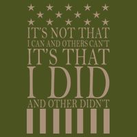 I Did They Didn't Veteran V-Neck T-Shirt