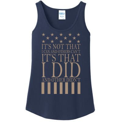 I Did They Didn't Veteran Ladies Essential Tank