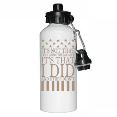 I Did They Didn't Veteran Aluminum Water Bottle