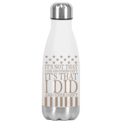 I Did They Didn't Veteran Stainless Steel Insulated Water Bottle