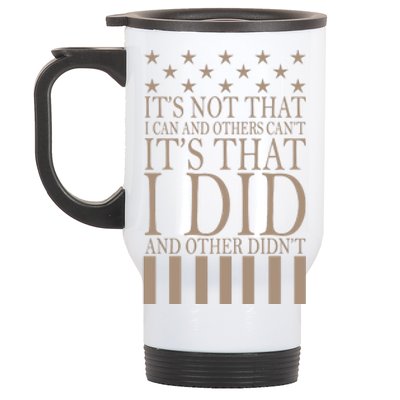 I Did They Didn't Veteran Stainless Steel Travel Mug