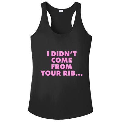 I Didn't Come From Your Rib Ladies PosiCharge Competitor Racerback Tank