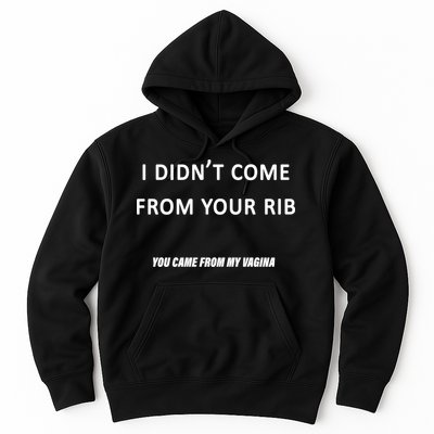 I Didn't Come From Your Rib Vagina Hoodie