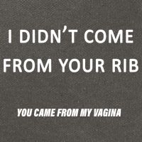 I Didn't Come From Your Rib Vagina Cotton Canvas Backpack