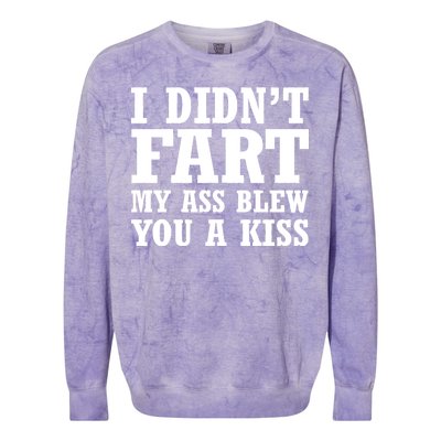 I Didn't Fart I Blew You A Kiss Colorblast Crewneck Sweatshirt