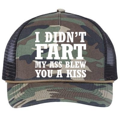 I Didn't Fart I Blew You A Kiss Retro Rope Trucker Hat Cap