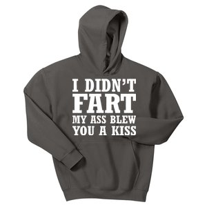 I Didn't Fart I Blew You A Kiss Kids Hoodie