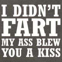 I Didn't Fart I Blew You A Kiss Cotton Canvas Backpack