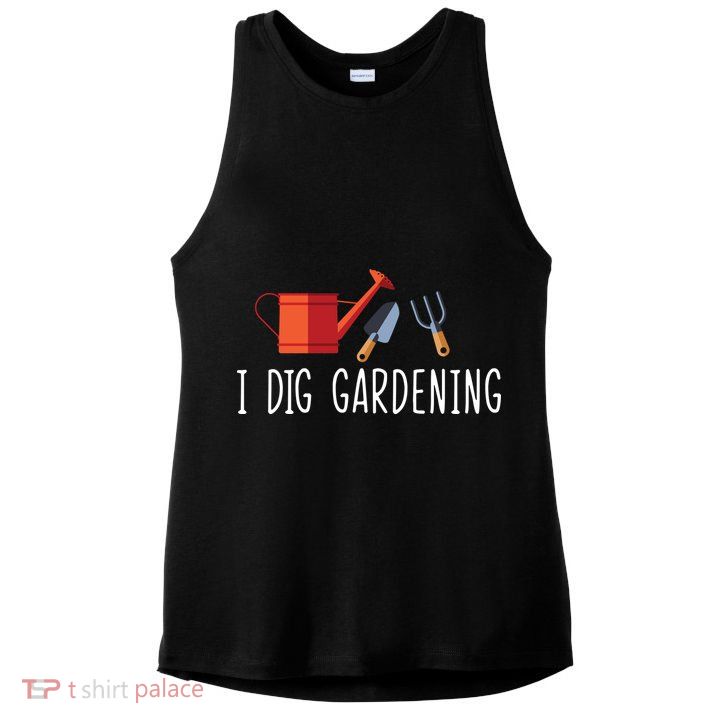 I Dig Gardening Ladies PosiCharge Tri-Blend Wicking Tank