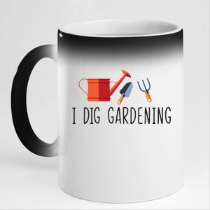 I Dig Gardening 11oz Black Color Changing Mug