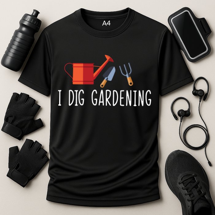 I Dig Gardening Cooling Performance Crew T-Shirt