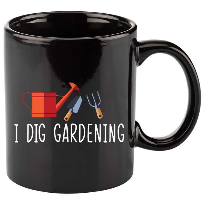I Dig Gardening 11oz C Handle Ceramic Mug