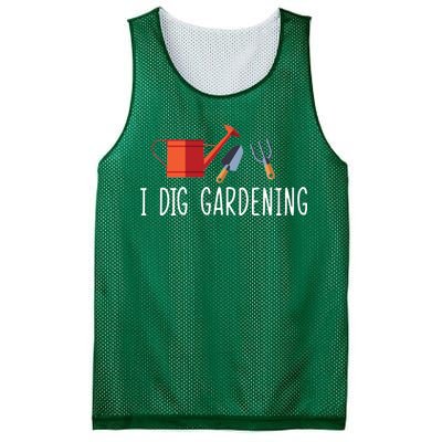 I Dig Gardening Mesh Reversible Basketball Jersey Tank