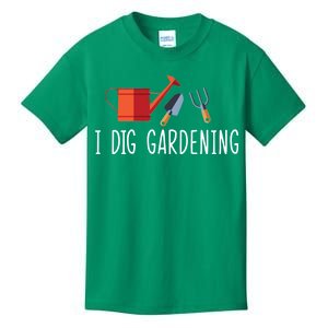 I Dig Gardening Kids T-Shirt