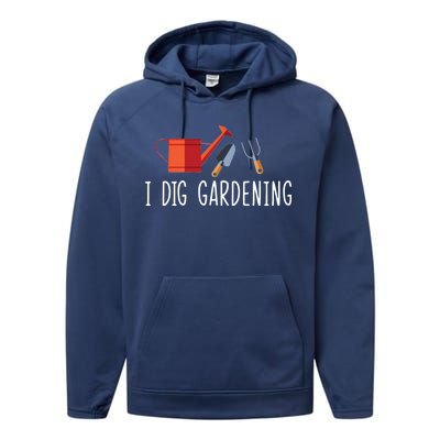 I Dig Gardening Performance Fleece Hoodie