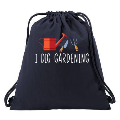 I Dig Gardening Drawstring Bag