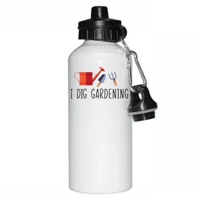 I Dig Gardening Aluminum Water Bottle