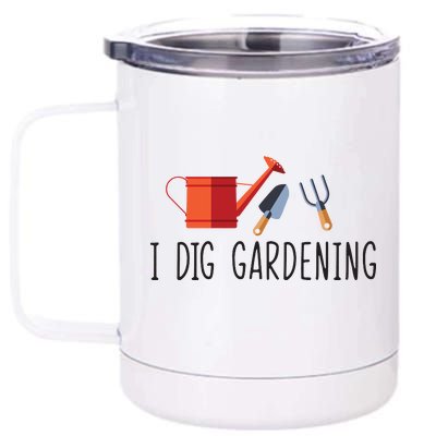 I Dig Gardening 12 oz Stainless Steel Tumbler Cup