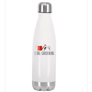 I Dig Gardening Stainless Steel Insulated Water Bottle