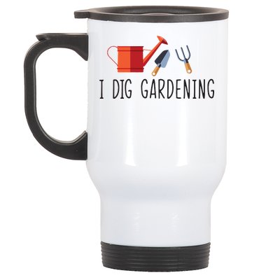 I Dig Gardening Stainless Steel Travel Mug