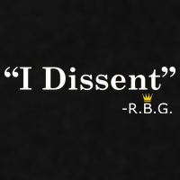 I Dissent RBG Ruth Bader Ginsburg Ladies PosiCharge Tri-Blend Wicking Tank