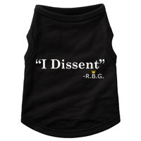 I Dissent RBG Ruth Bader Ginsburg Doggie Tank