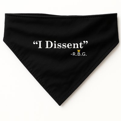 I Dissent RBG Ruth Bader Ginsburg USA-Made Doggie Bandana