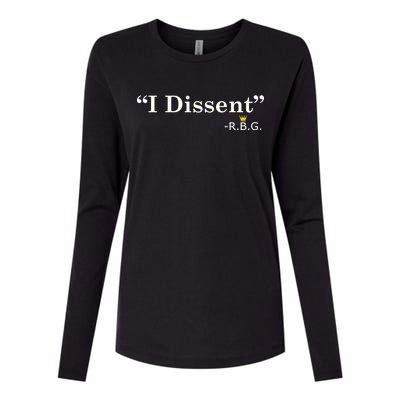 I Dissent RBG Ruth Bader Ginsburg Womens Cotton Relaxed Long Sleeve T-Shirt