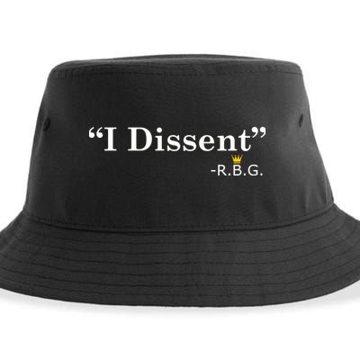 I Dissent RBG Ruth Bader Ginsburg Sustainable Bucket Hat