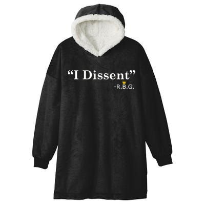 I Dissent RBG Ruth Bader Ginsburg Hooded Wearable Blanket