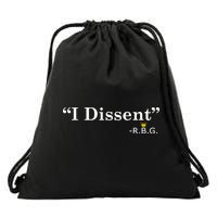 I Dissent RBG Ruth Bader Ginsburg Drawstring Bag