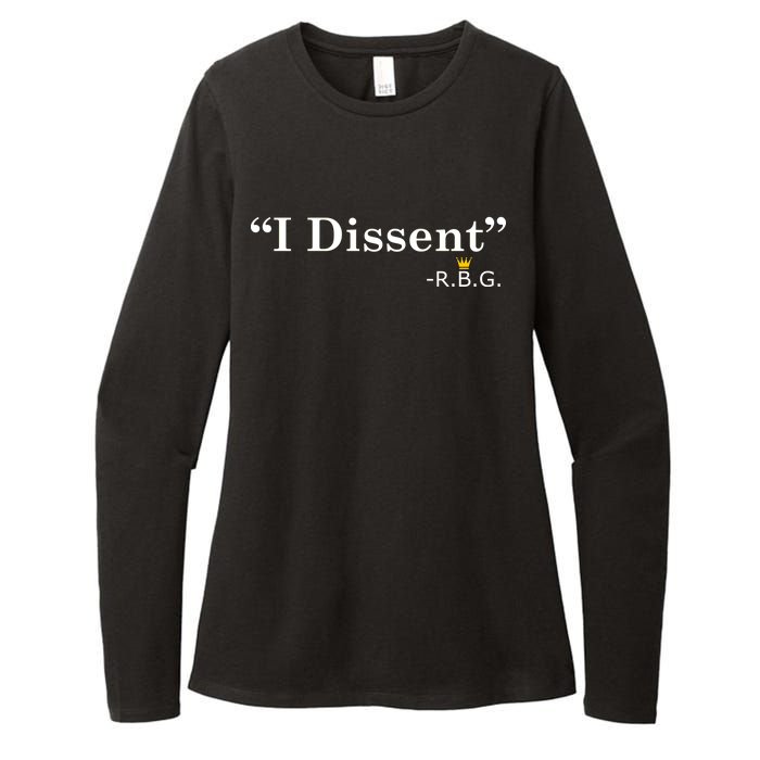 I Dissent RBG Ruth Bader Ginsburg Womens CVC Long Sleeve Shirt