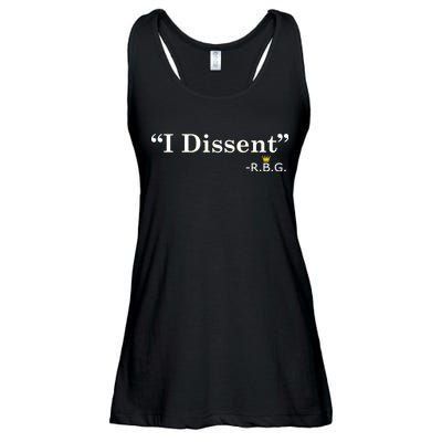 I Dissent RBG Ruth Bader Ginsburg Ladies Essential Flowy Tank