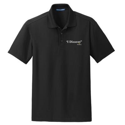 I Dissent RBG Ruth Bader Ginsburg Dry Zone Grid Polo