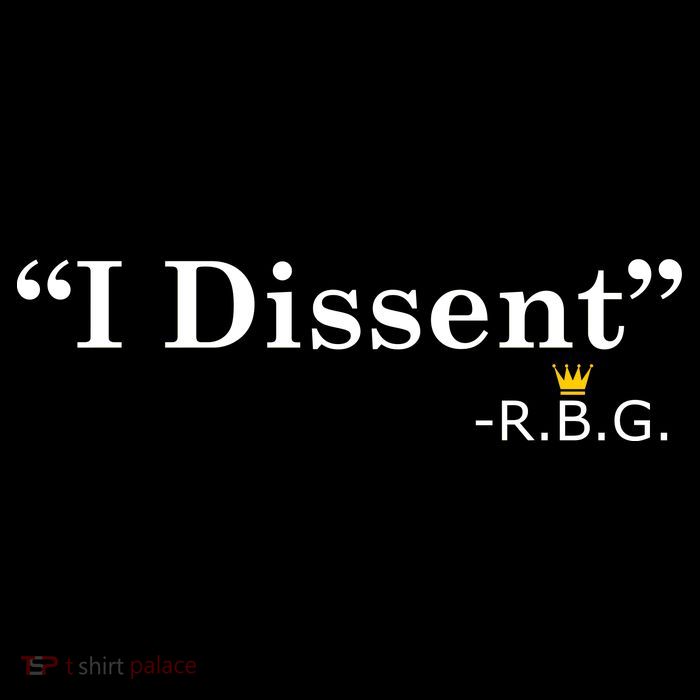 I Dissent RBG Ruth Bader Ginsburg Bag