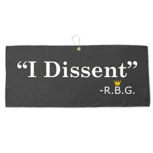 I Dissent RBG Ruth Bader Ginsburg Large Microfiber Waffle Golf Towel