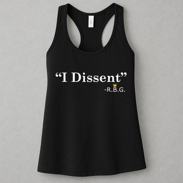 I Dissent RBG Ruth Bader Ginsburg Womens Tank Top