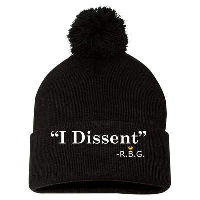 I Dissent RBG Ruth Bader Ginsburg Pom Pom 12in Knit Beanie